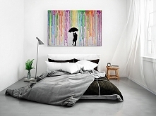 46401 Obraz na płótnie DESZCZ PARA 120x80