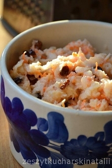 Surówka z czarnej rzepy na słodko.