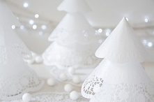 koronkowa choinka diy - tut...