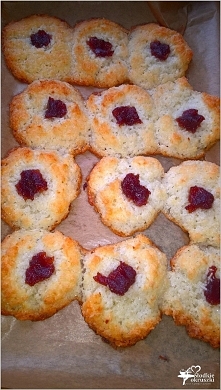 Szybkie kokosanki z marmoladą