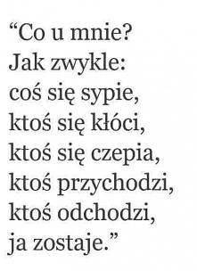 Co u mnie?