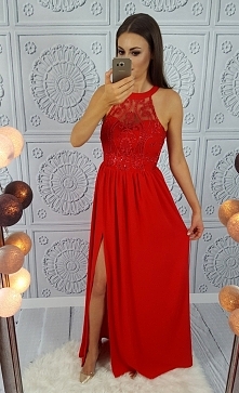 czerwona maxi suknia Illuminate <3 <3 <3