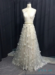 rocznika koronki suknia ślubna