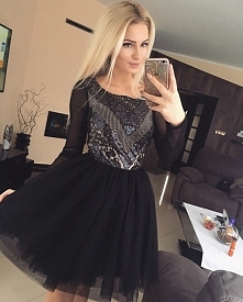 Sukienka z długim rękawem Illuminate