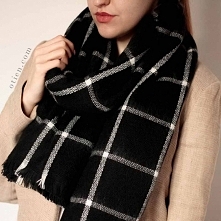 Cudowny szalik w kratke, szalenie modny - kliknij w zdjęcie - sklep OTIEN