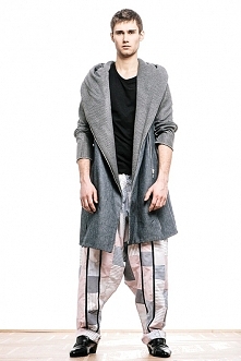 Płaszcz szary jeans