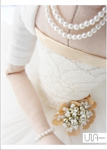 tilda detal szycie lalka