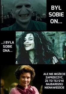 Dolores Umbridge ! Nienawidze jej ! Różowa landryna.