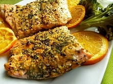 Łosoś w pomarańczach