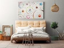 Synergia orbit - nowoczesny obraz na płótnie