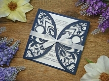 Koronkowe zaproszenia ślubne, cała oferta na stronie jotstudio.pl