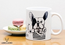 Kubek z buldogiem francuskim "Paker"