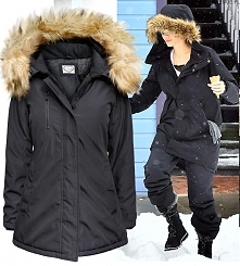 PROMOCJA Kurtka Damska Ocieplana Kaptur z Futerkiem Jenota Prosta Hit  Najnowszy Model na Zimę 2017 model #119 w sklepie FASHIONAVNUE.PL