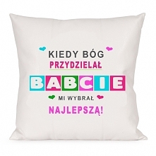 Poduszka na dzień babci, do zamówienia na nadruko.pl