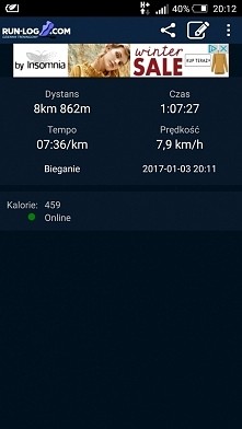 Ciężko się biega po nieodsniezonej drodze i z wiatrem w twarz, ale jak trzeba to jakoś musimy sobie radzić , a jak tam u Was? :) snap: fitugly1