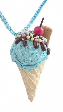 naszyjnik lody smerfowe