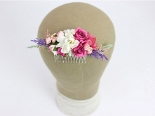 Grzebyk ślubny do włosów z mocnymi akcentami kolorystycznymi - amarant i fiolet. 

Dostępny w sklepie internetowym Madame Allure!