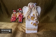 Biały Anioł z masy solnej