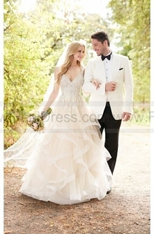 Martina Liana Princess Cut Wedding Dress With Layered Tulle Skirt Style 885