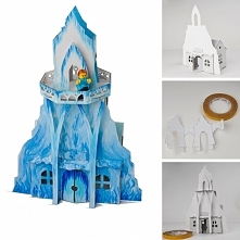 Zamek FROZEN DIY
Zrób zamek dla lodowej księżniczki :) 
Do pobrania darmowy SZABLON na blogu :)