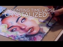 OIL PAINTING TIME LAPSE || hazey moon goddess "Crystalized"