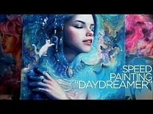 OIL PAINTING TIME LAPSE || space and water "Daydreamer"