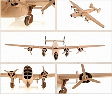 Samolot z tektury do złożenia! Klasyczny Bombowiec Liberator z czasów II w.ś. Niezwykła maszyna,  którą możesz złożyć i pomalować samodzielnie!