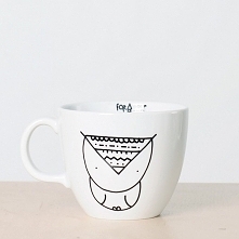 kubek z sową 1L | kubek gigant