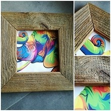 ramka ze starego drewna/ alldeco.pl
