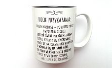 KUBEK Kocie przykazania z CZARNYM WNĘTRZEM