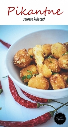 Pikantne serowe kulki. Kliknij w zdjęcie i zobacz przepis.