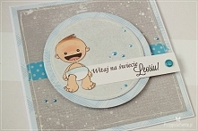 Kartka z okazji narodzin chłopca