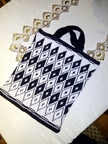 maja szydełkowa torba na zqkupy