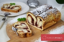 Drożdżowy zawijaniec z dżemem truskawkowym oraz waniliową kruszonką! :)