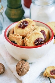 kruche ciasteczka i marmola...