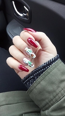 świąteczne naklejki wodne na paznokcie :)