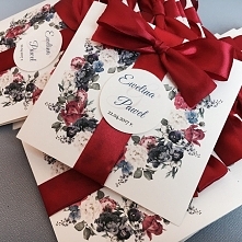 zaproszenie ślubne z wiankiem