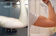 14 dni różnicy, co robiłam *klik w zdjęcie opisałam na blogu.