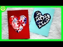 Filmik ukazujący proces powstawania prześlicznej kartki walentynkowej z motywem serca! :)