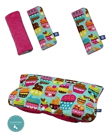 Komplet do wózka, wzór MUFFINY