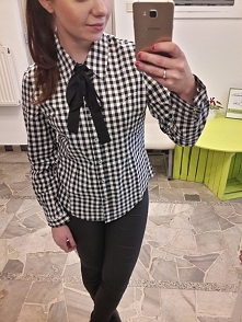 Koszula krata z wiązaniem :...