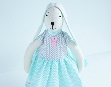 Zajączek Tilda w turkusowej...