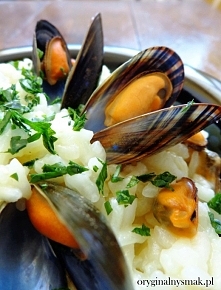 Risotto z małżami (risotto di vongole)