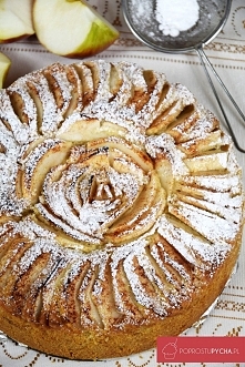 Ucierane ciasto z jabłkami :)