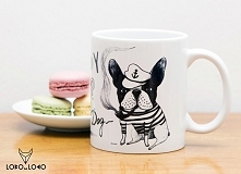 Kubek z buldogiem francuskim "Kapitan"