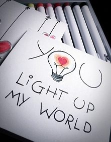 Pomysł na kartkę z jakiejś strony intranetowej:) Prosty, ale uroczy przekaz:D