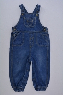 Jeansowe ogrodniczki. Dziecięcy secondhand online kartymody.pl. Zapraszamy.