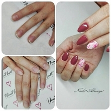 MOje nowe przedłuzanie hard- neonail , nowy kolorek neutral oraz sharm effect ręcznie malowane :)