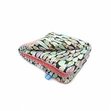 Kocyk minky z wypełnieniem+haft imienny piórka