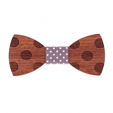 Drewniana mucha z poszetką | Pierre